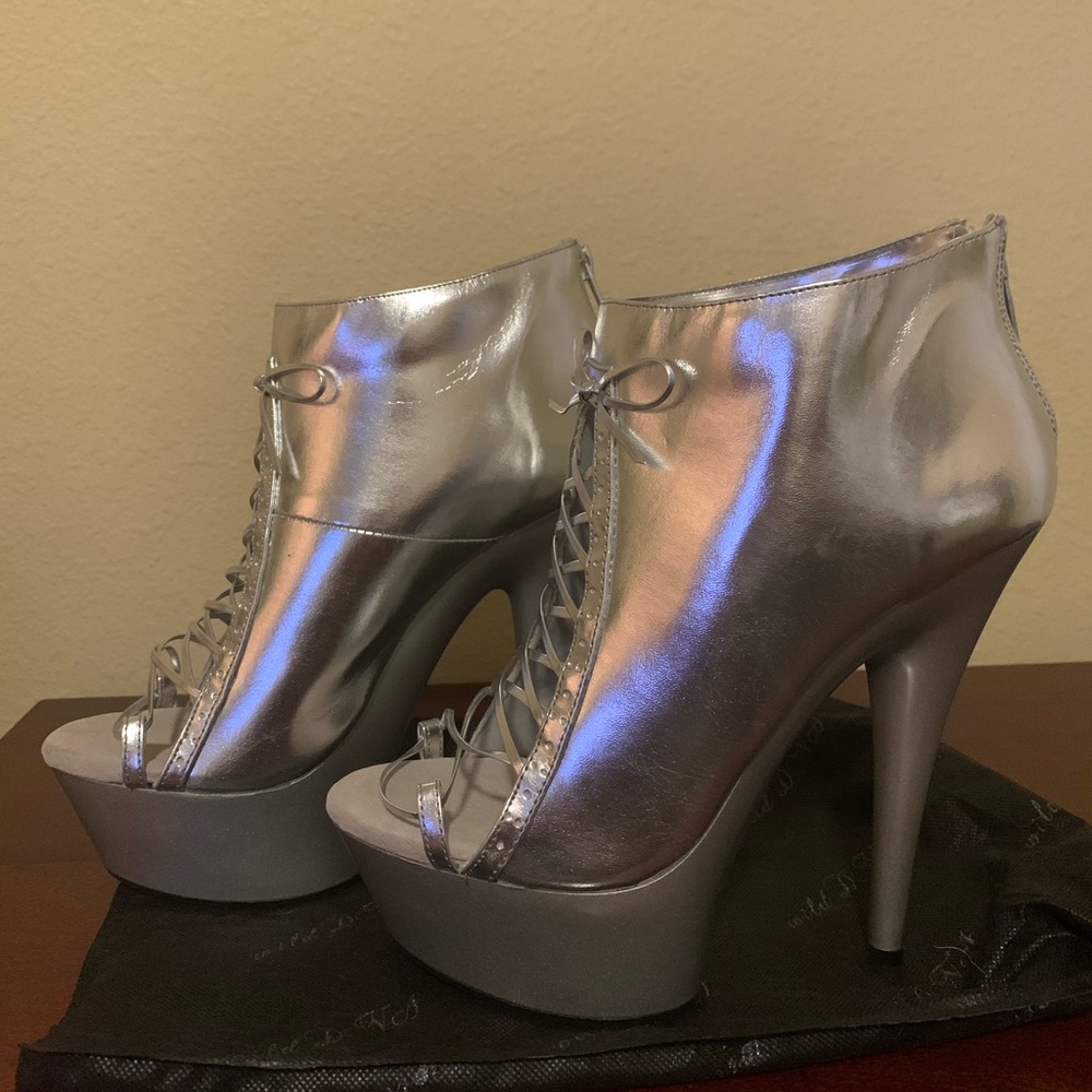 Sexy Silver Heels